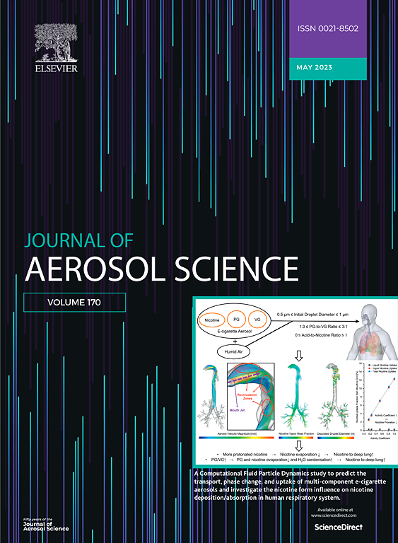 Cover of the Journal of Aerosol Science
